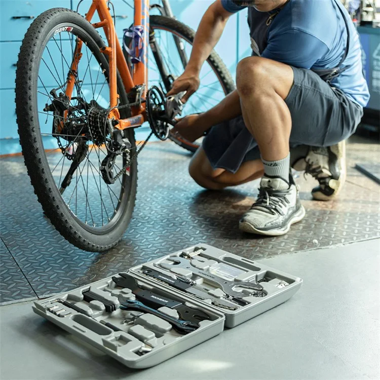 ROCKBROS KT-810 Fahrrad-Werkzeugsatz Fahrradreparatur-Werkzeugkasten für Mountain Bike, Rennrad, Wartungswerkzeugsatz mit Aufbewahrungsbox