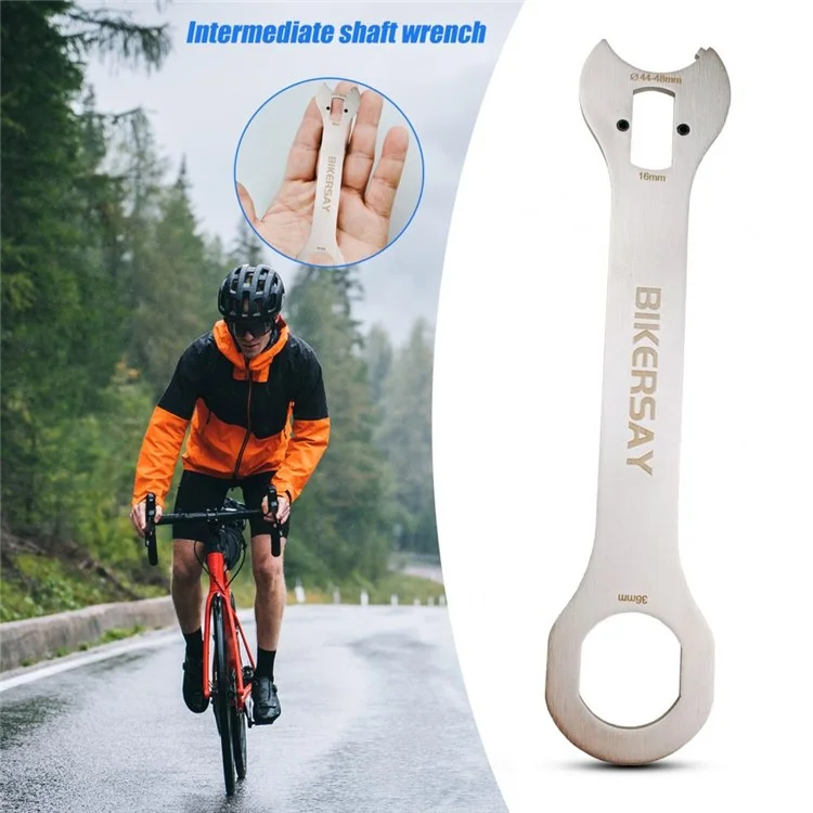 BIKERSAY GK-FK02 Велосипедный Инструмент Для Снятия Нижней Каретки Старого Типа Велосипеда, Аллюминиевый Хвостовой Крюк, Гаечный Ключ, Инструмент Для Ремонта Велосипеда