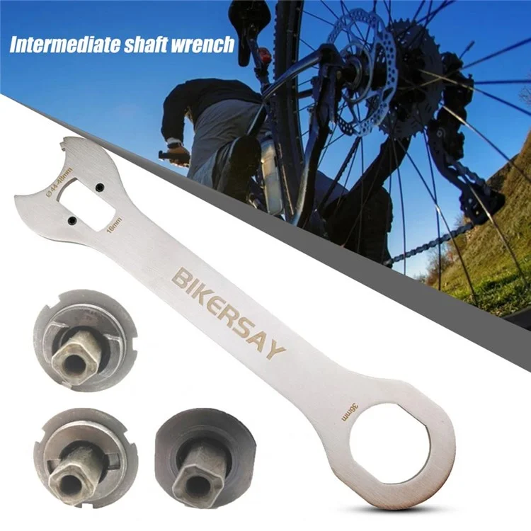 BIKERSAY GK-FK02 Велосипедный Инструмент Для Снятия Нижней Каретки Старого Типа Велосипеда, Аллюминиевый Хвостовой Крюк, Гаечный Ключ, Инструмент Для Ремонта Велосипеда