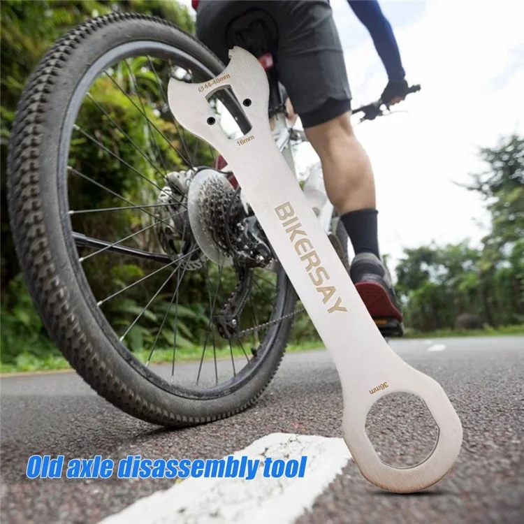 BIKERSAY GK-FK02 Велосипедный Инструмент Для Снятия Нижней Каретки Старого Типа Велосипеда, Аллюминиевый Хвостовой Крюк, Гаечный Ключ, Инструмент Для Ремонта Велосипеда