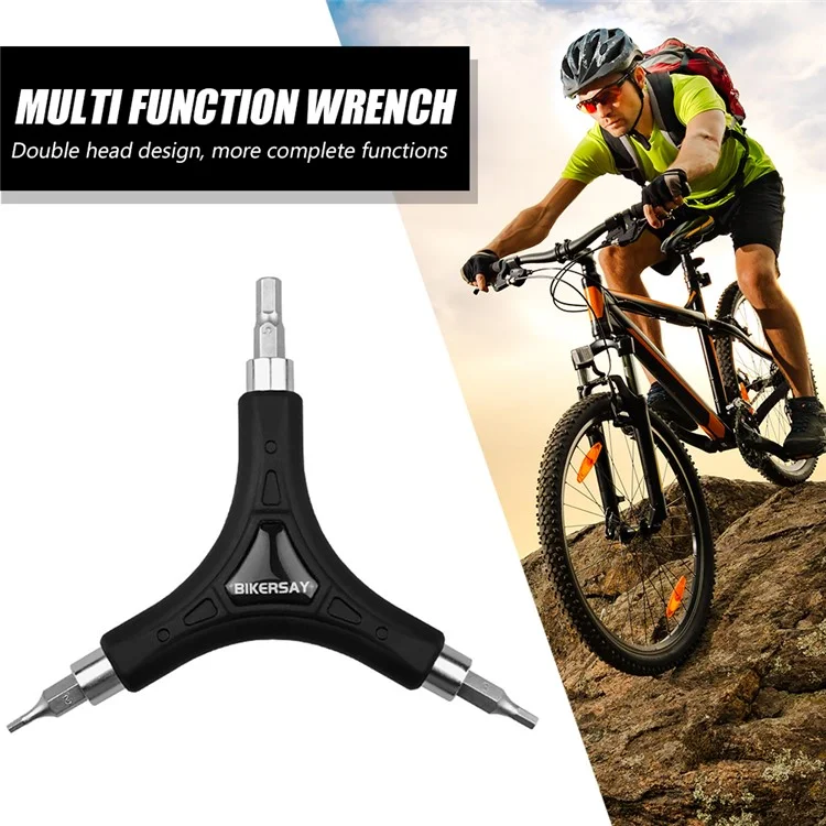 BIKERSAY BT060 Llave en Y Llave Allen Llave Inglesa Llave Hexagonal Combinación Herramienta de Reparación para Ciclismo
