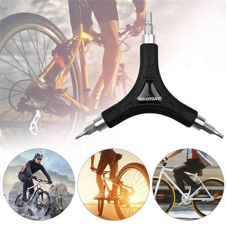 BIKERSAY BT060 Llave en Y Llave Allen Llave Inglesa Llave Hexagonal Combinación Herramienta de Reparación para Ciclismo