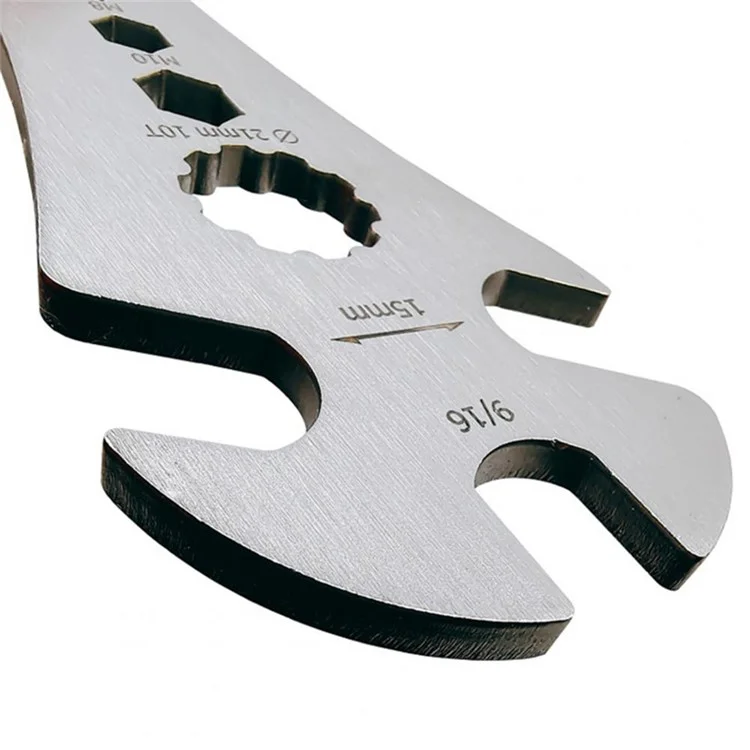 BIKERSAY BT034S Chiave multifunzione per bicicletta Pedali estesi Chiave di smontaggio Chiave in acciaio inossidabile Attrezzo per riparazione bicicletta