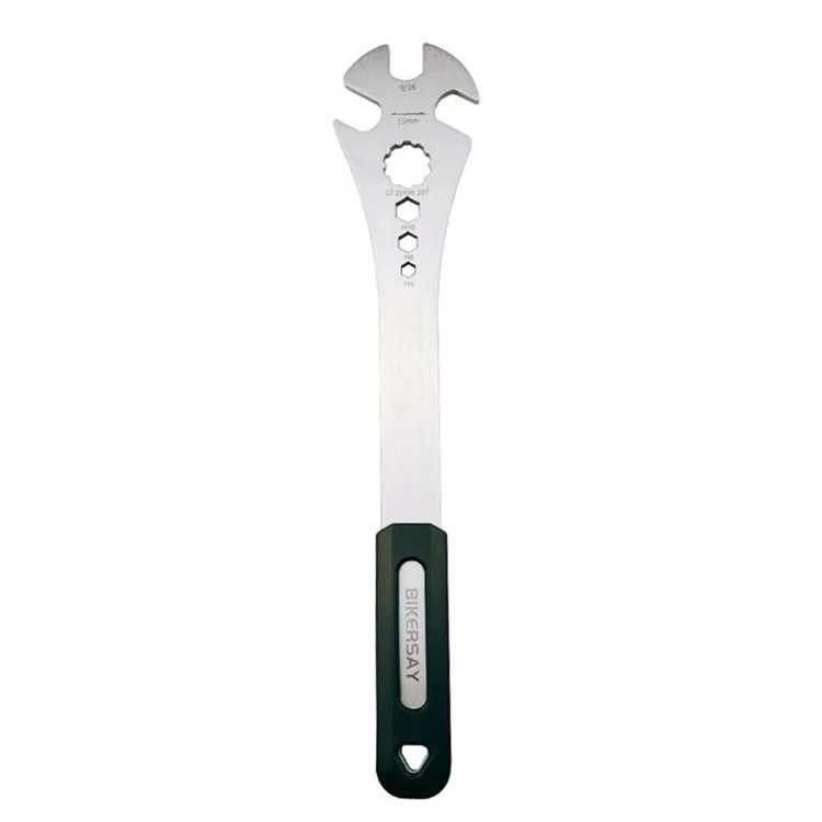 BIKERSAY BT034S Chiave multifunzione per bicicletta Pedali estesi Chiave di smontaggio Chiave in acciaio inossidabile Attrezzo per riparazione bicicletta