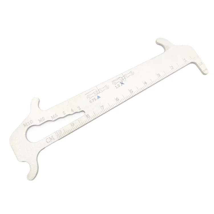 BT035S Bicycle Chain Measuring Ruler Bike Chain Checker Stainless Steel Wear Gauge Repair Tool