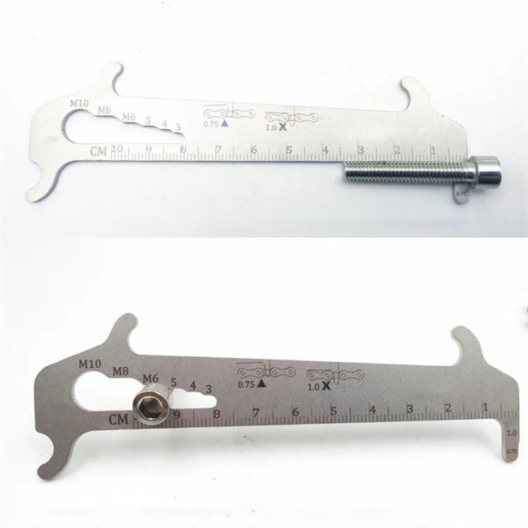 BT035S Bicycle Chain Measuring Ruler Bike Chain Checker Stainless Steel Wear Gauge Repair Tool