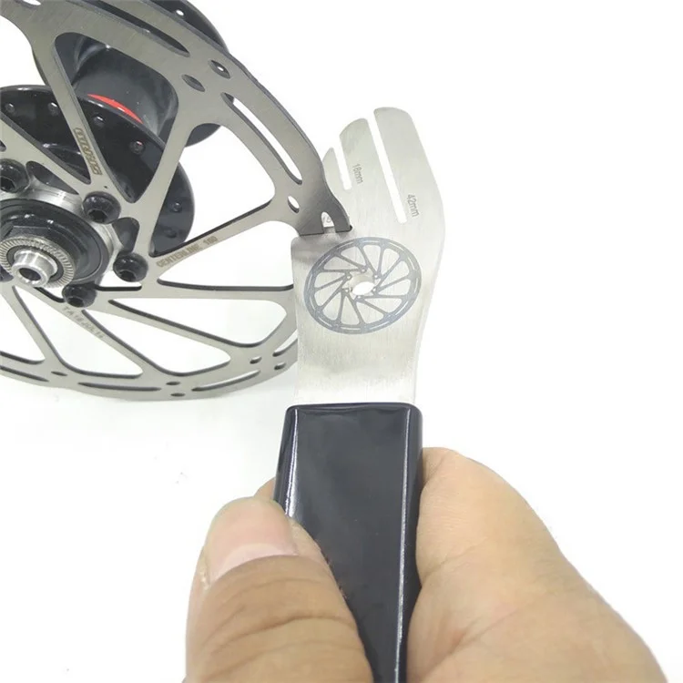 BT039B Chiave per il centraggio del disco freno della bicicletta Utensile di riparazione per la correzione e la regolazione del disco del freno 