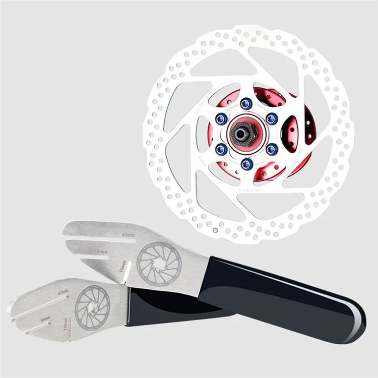 BT039B Chiave per il centraggio del disco freno della bicicletta Utensile di riparazione per la correzione e la regolazione del disco del freno 