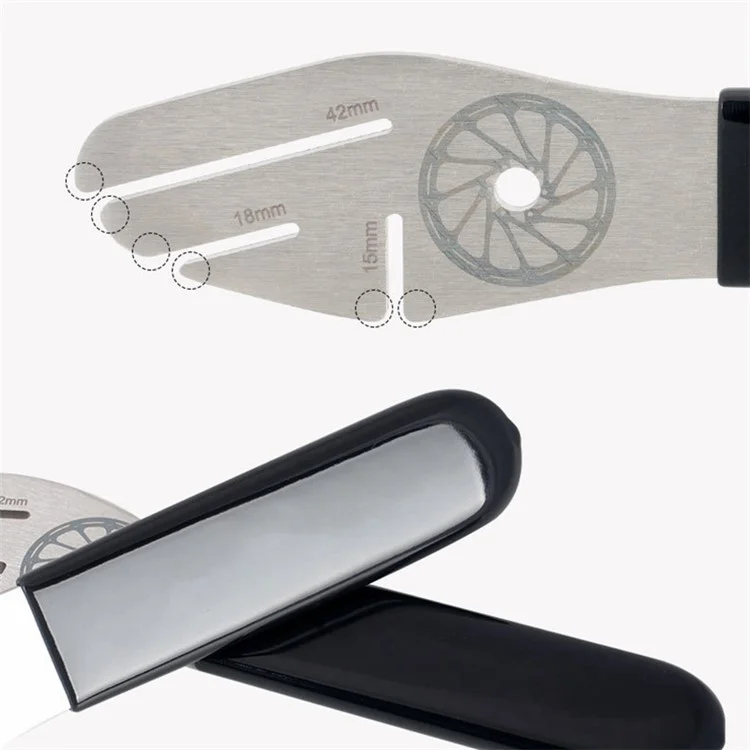 BT039B Chiave per il centraggio del disco freno della bicicletta Utensile di riparazione per la correzione e la regolazione del disco del freno 
