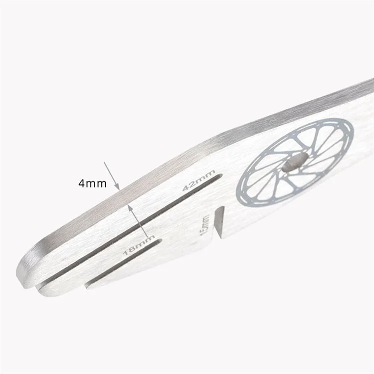 BT039B Chiave per il centraggio del disco freno della bicicletta Utensile di riparazione per la correzione e la regolazione del disco del freno 