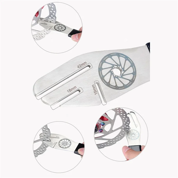BT039B Chiave per il centraggio del disco freno della bicicletta Utensile di riparazione per la correzione e la regolazione del disco del freno 