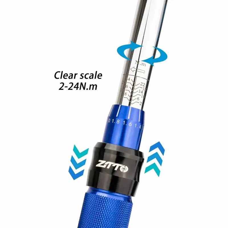 ZTTO 15Pcs 1 / 4" Drive Socket Ratchet Wrench Set 2-24Nm Adjustable Repairing Tool