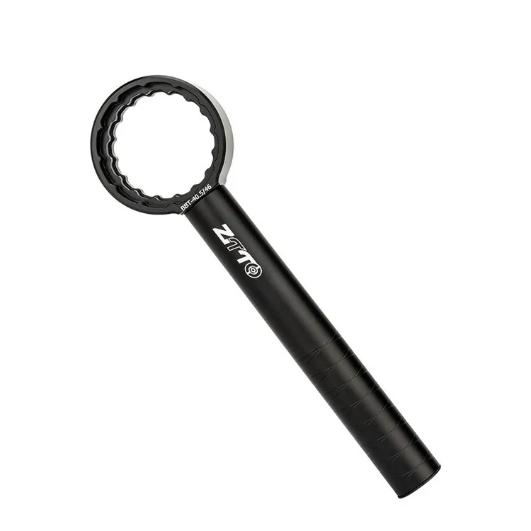 ZTTO Fahrrad-Innenlager-Schlüssel, Aluminiumlegierung, Straßen-MTB, Fahrradkurbelgarnitur-Spanner - Schwarz