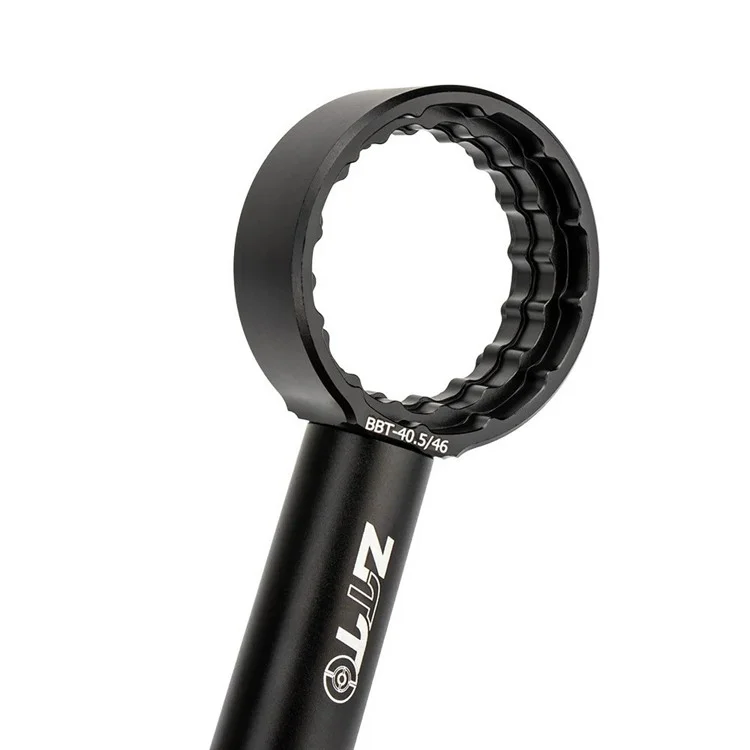ZTTO Fahrrad-Innenlager-Schlüssel, Aluminiumlegierung, Straßen-MTB, Fahrradkurbelgarnitur-Spanner - Schwarz