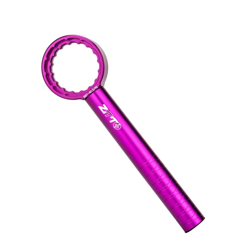 ZTTO Bike Bottom Bracket Wrench Aluminum Alloy Road MTB Bicycle Crankset Spanner - Purple