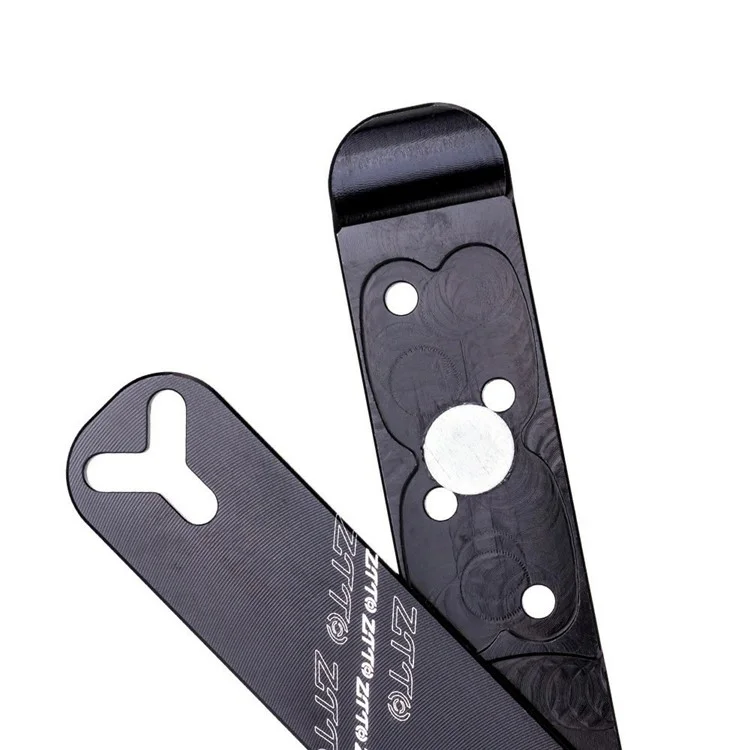ZTTO MSKQ 4 en 1 Herramienta de extracción de enlaces de cadena de bicicleta, palanca de neumáticos, extractor de válvula de núcleo de aleación de aluminio - Negro
