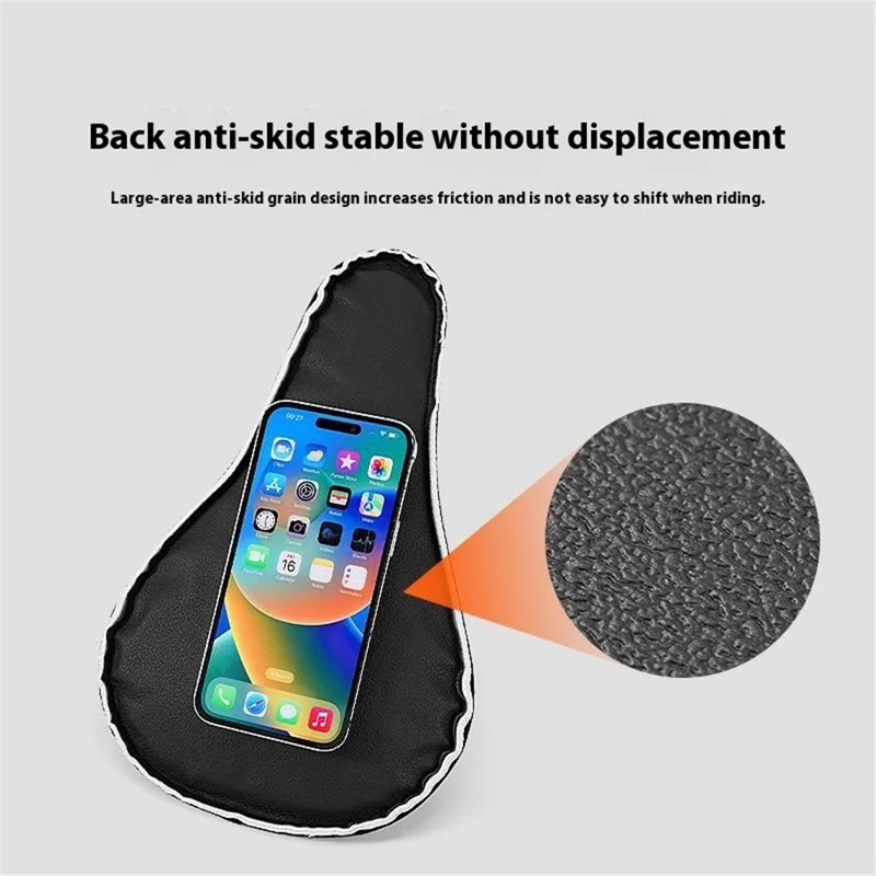 ACRUNU Absorirs Absorir Mémoire Mode Selle de Bicyle PU PU Curture Curt - Noir