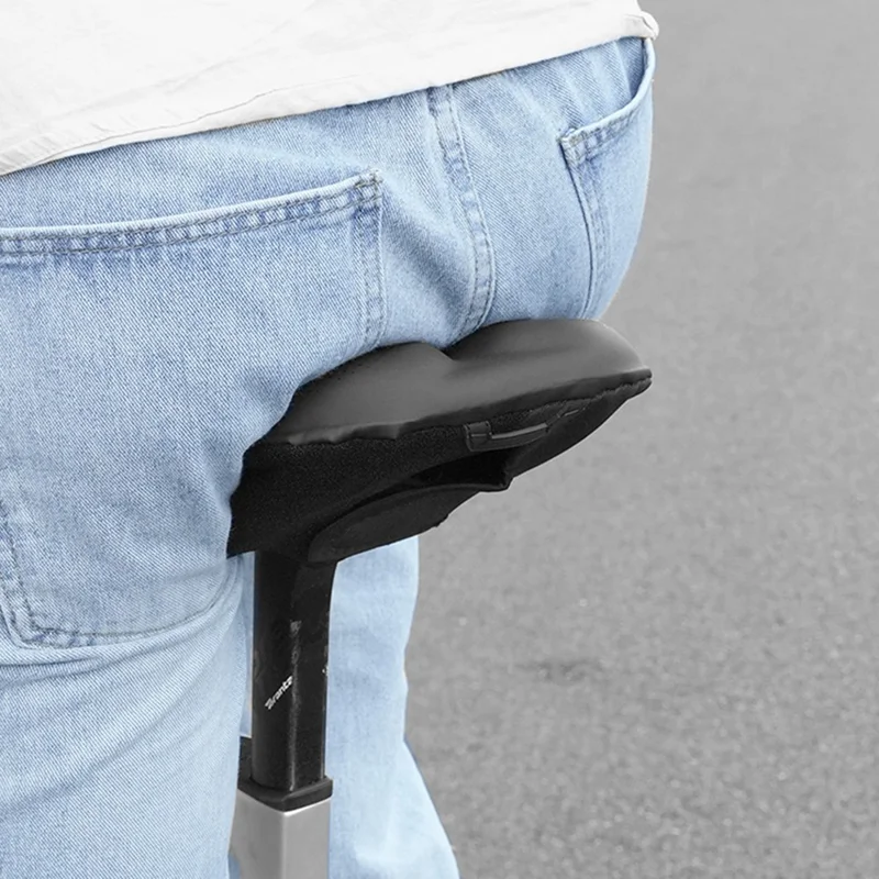 ESLNF 08CU0005 Waterproof PU Leather Bicycle Saddle Breathable Bike Seat Cushion - Small Rhombus