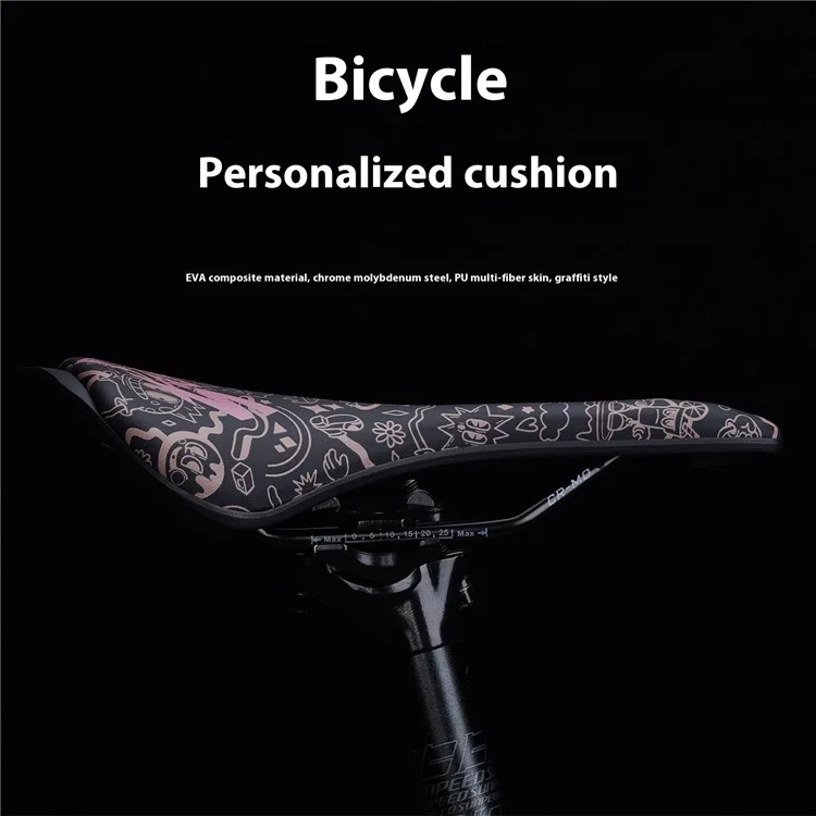 Selim de bicicleta ENLEE RS Sport EVA+PU em microfibra de couro - Estilo A