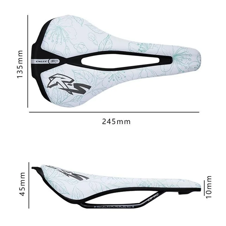 Selim de bicicleta ENLEE RS Sport EVA+PU em microfibra de couro - Estilo A