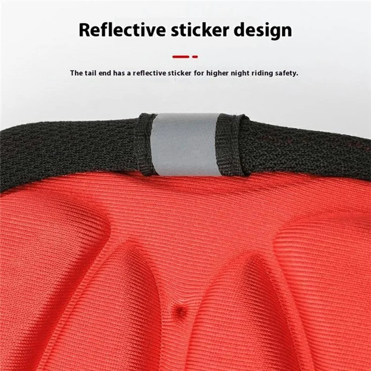 Housse de selle de vélo Coussin matelassé 3D pour vélos de montagne/fixe Accessoire de cyclisme - Rouge