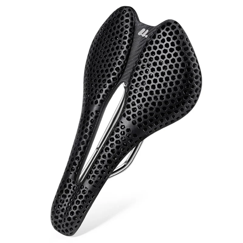 WEST BIKING YP0801249 Selim de Bicicleta com Impressão 3D, Liga de Titânio e Fibra de Nylon para Bicicletas MTB, 245 x 145mm