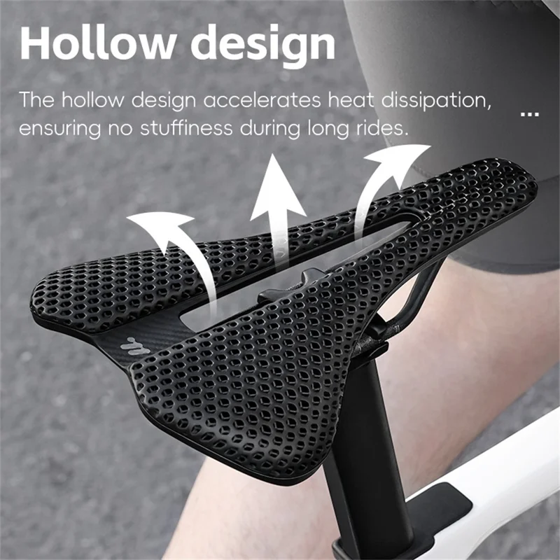 WEST BIKING YP0801248 3D-печатное велосипедное сиденье из хромолевой стали и нейлонового волокна для горных велосипедов, 245 x 145 мм