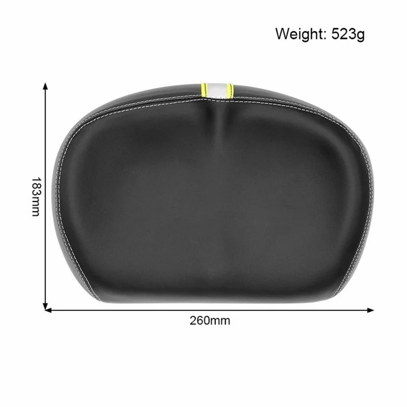 ZOYOSPORTS ZOYO-BS1143-Pro Bike Saddle PU Leather Polyurethane Foam Reflective Wide Soft Bicycle Seat