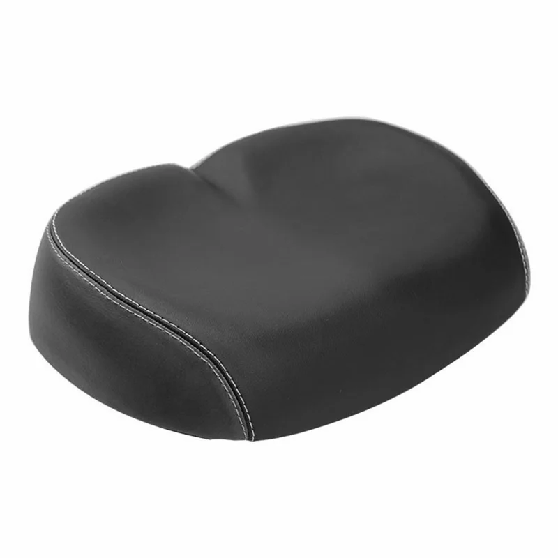 ZOYOSPORTS ZOYO-BS1143 Selle de Vélo VTT en Cuir PU Mousse de Polyuréthane, Siège Large sans Nez - Noir