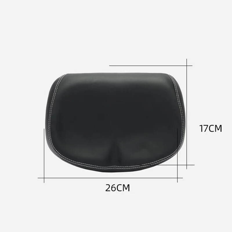ZOYOSPORTS ZOYO-BS1143 Selle de Vélo VTT en Cuir PU Mousse de Polyuréthane, Siège Large sans Nez - Noir
