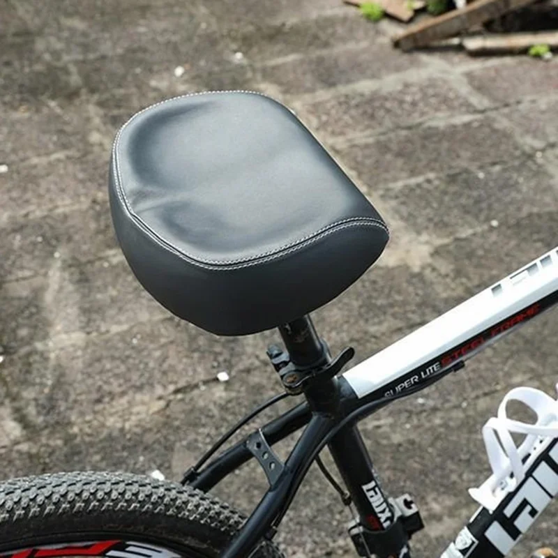 ZOYOSPORTS ZOYO-BS1143 Selle de Vélo VTT en Cuir PU Mousse de Polyuréthane, Siège Large sans Nez - Noir