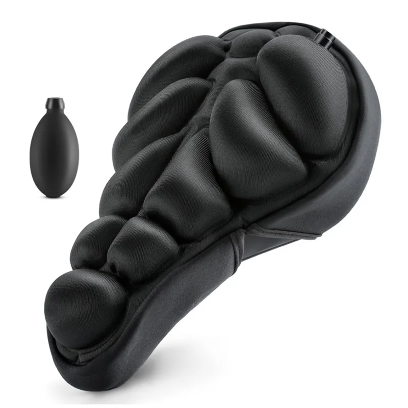 WEST BIKING YP0801260 Size L Inflatable 3D Air Cushion Bike Seat for Mountain Bike Shockproof Cycling Saddle Pad