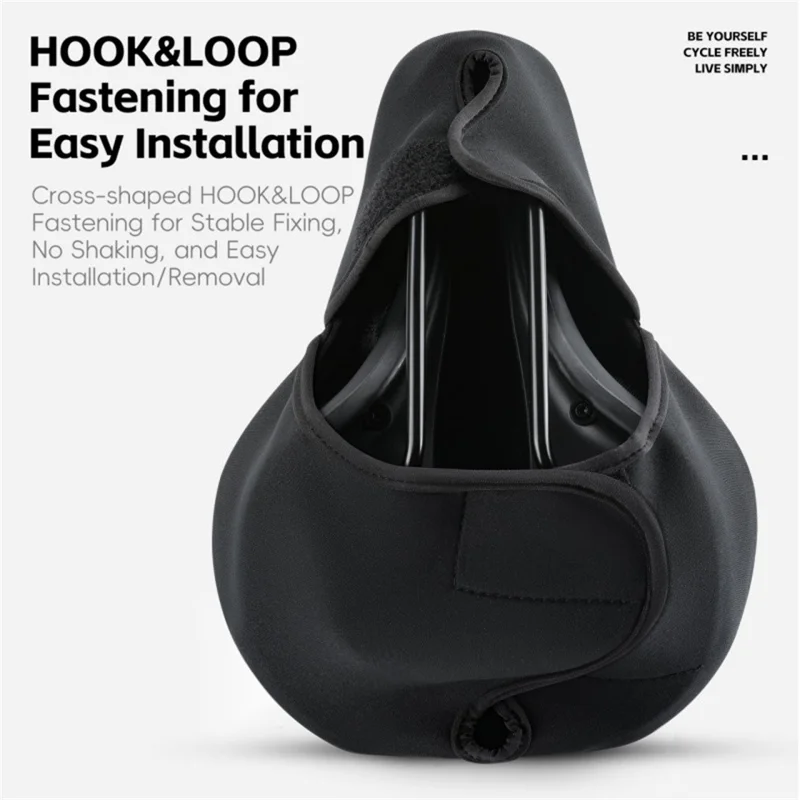 WEST BIKING YP0801260 Size L Inflatable 3D Air Cushion Bike Seat for Mountain Bike Shockproof Cycling Saddle Pad