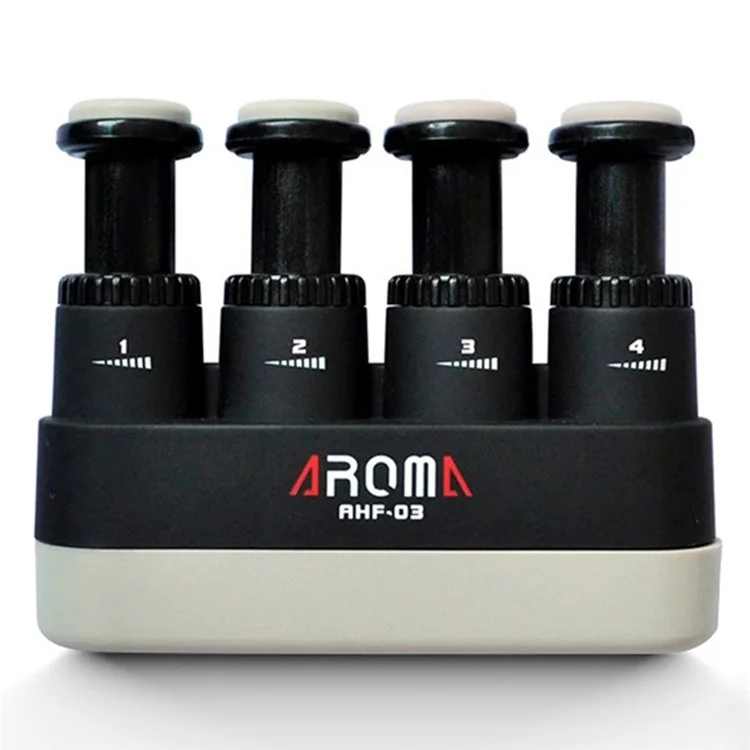 AROMA AHF-03 Resistenza Regolabile Pianoforte Pratica Finger Forza Trainer Mano Grip Forza Exerciser - Nero