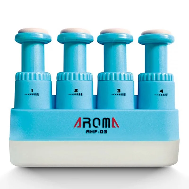AROMA AHF-03 Verstelbare Weerstand Gitaar Piano Oefen Vingerkracht Trainer Handgreep Kracht Exerciser - Blauw