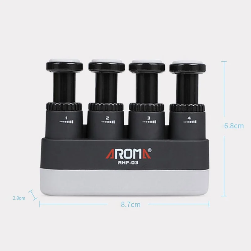 AROMA AHF-03 Verstelbare Weerstand Gitaar Piano Oefen Vingerkracht Trainer Handgreep Kracht Exerciser - Blauw