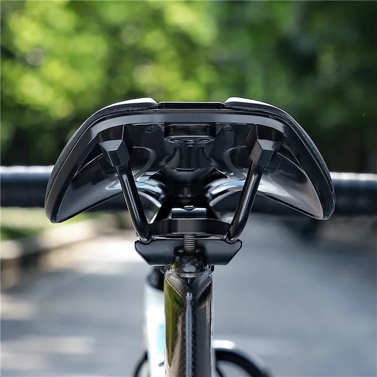 WEST BIKING YP0801188 Selle de vélo de route MTB, centre creux, en cuir de polyuréthane respirant pour vélo