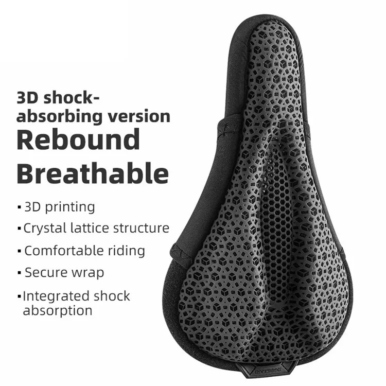 ROCKBROS G00063 Funda de Sillín 3D para Bicicleta de Montaña MTB Transpirable (Sin Luz Trasera)