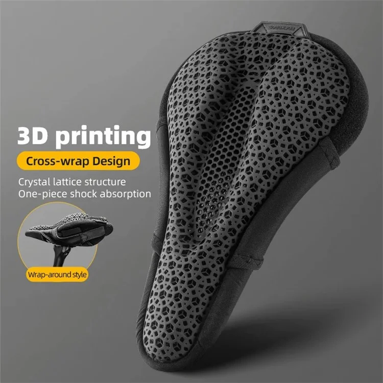 ROCKBROS G00063 Funda de Sillín 3D para Bicicleta de Montaña MTB Transpirable (Sin Luz Trasera)