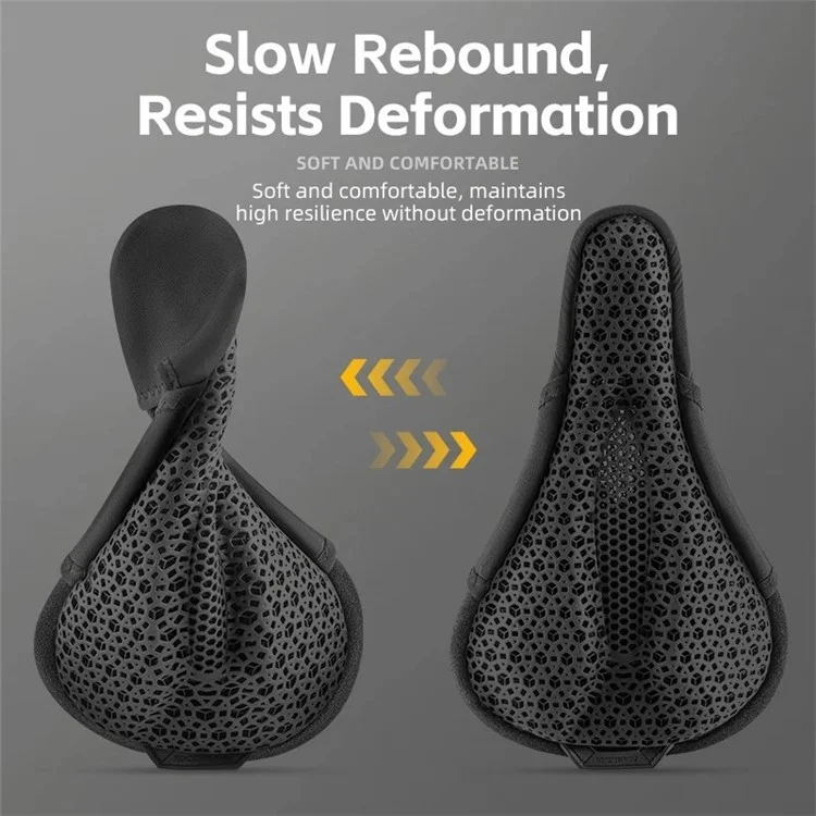 ROCKBROS G00063 Funda de Sillín 3D para Bicicleta de Montaña MTB Transpirable (Sin Luz Trasera)