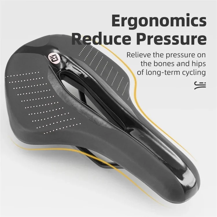 ROCKBROS 8180 Almofada de Espuma de Bicicleta Assento Sela Respirável Almofada de Bicicleta - 152mm de poliuretano