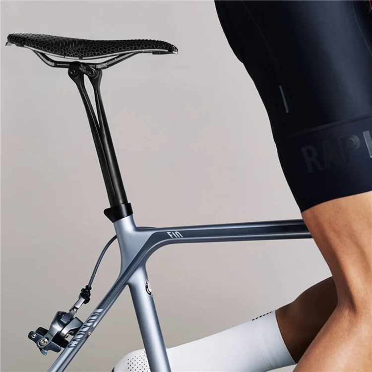ENLEE E190 3D-Druck-Fahrrad-Fahrradsattel aus Kohlefaser, atmungsaktiv - Schwarz