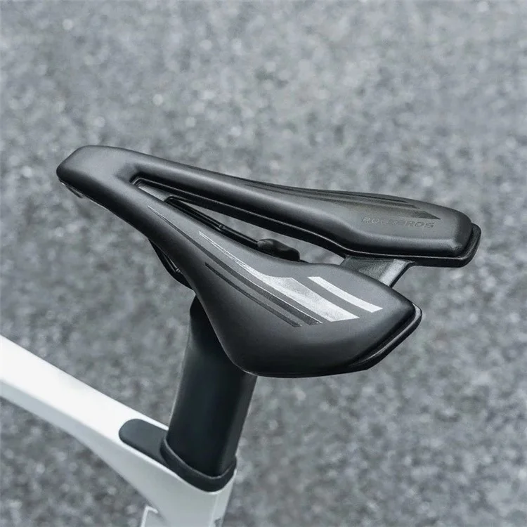 ROCKBROS 38210060001 Fahrradsattel aus PU-Leder + Stoßdämpfendem Schwamm, Hohlausführung