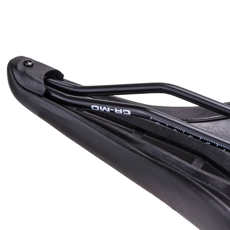 ZTTO 6900 Mountain Road Bike Saddle Cycling Soft Leather Hollow Cushion - Preto+Pontos Brancos