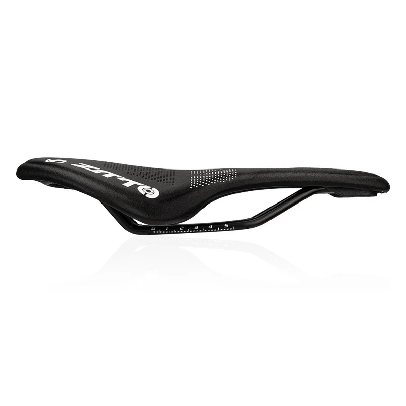 ZTTO ST1 Hollow Seat Cushion Breathable Microfiber Leather Mountain Road Bike Saddle - Black  /  Red