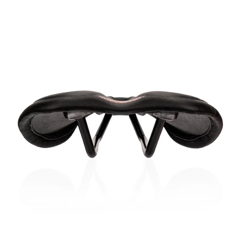 ZTTO ST1 Hollow Seat Cushion Breathable Microfiber Leather Mountain Road Bike Saddle - Black  /  Red