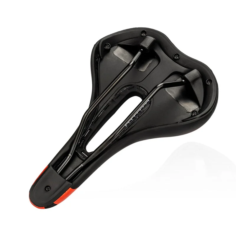 ZTTO 6219 Microfiber Leather Hollow Saddle Mountain Road Bicycle Seat Cushion - Black