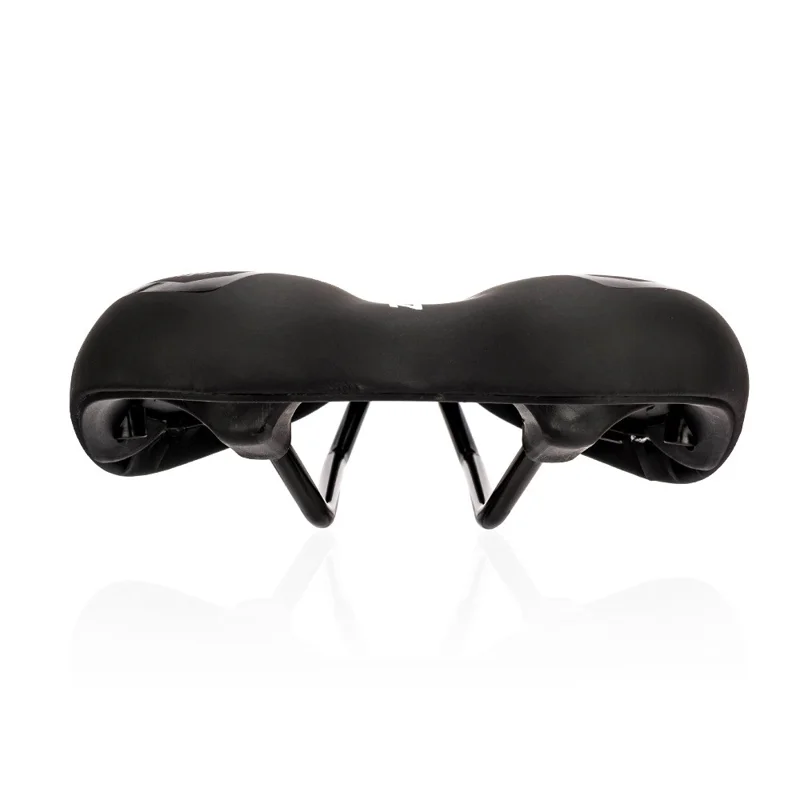 ZTTO 6219 Microfiber Leather Hollow Saddle Mountain Road Bicycle Seat Cushion - Black