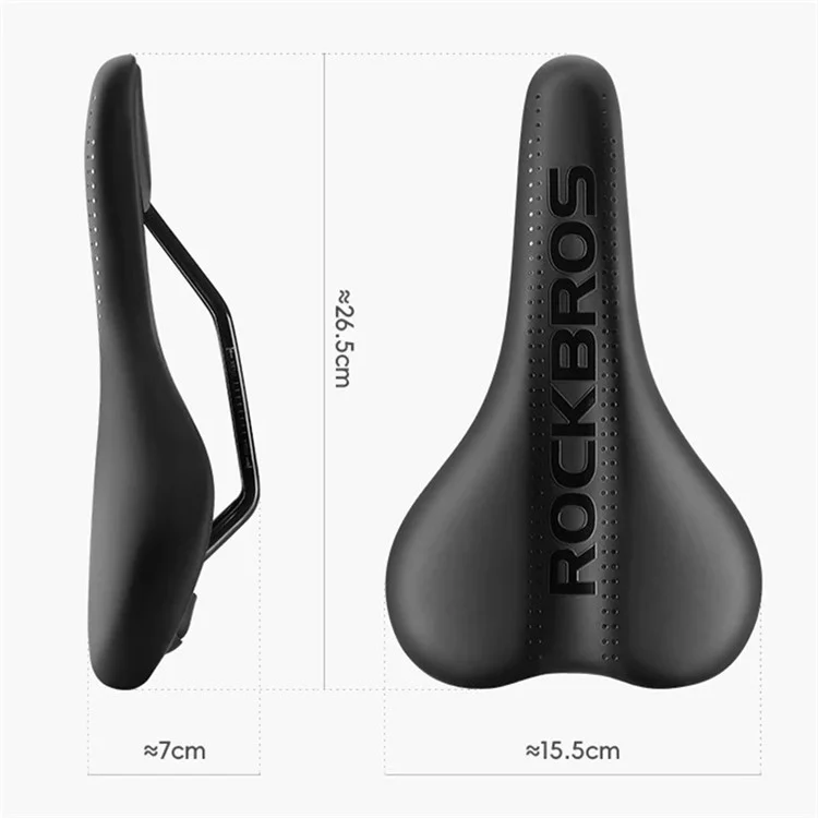ROCKBROS D1-072 Assento de Bicicleta com Absorção de Choque Espessado Almofada de Assento