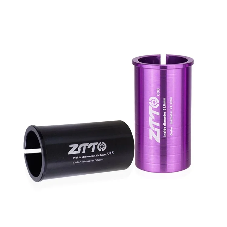 ZTTO Bike Seat Post Adapter Aluminum Bicycle Seat Post Tube Reducing Sleeve Converter - 25.4mm to 31.6mm